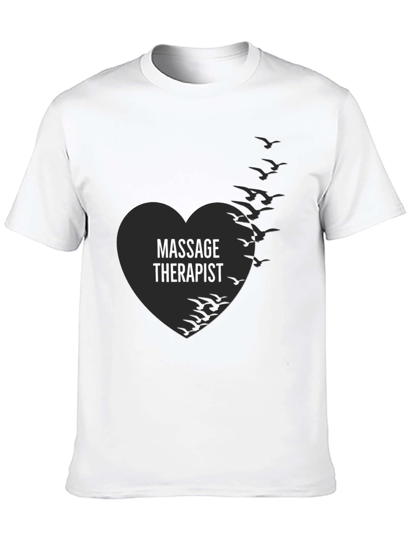 Massage Therapist Heart Graphic Tee - Black