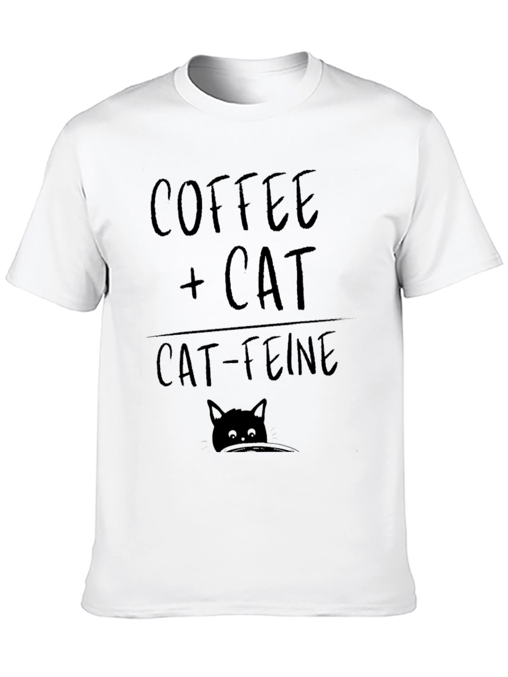 Coffee + Cat Cat-feine Graphic T-Shirt