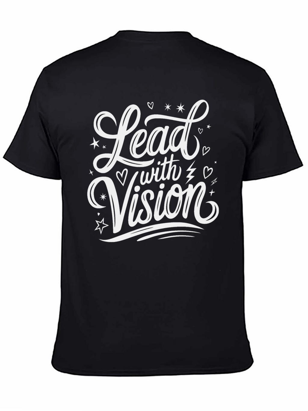 Lead with Vision Black Graphic T-Shirt