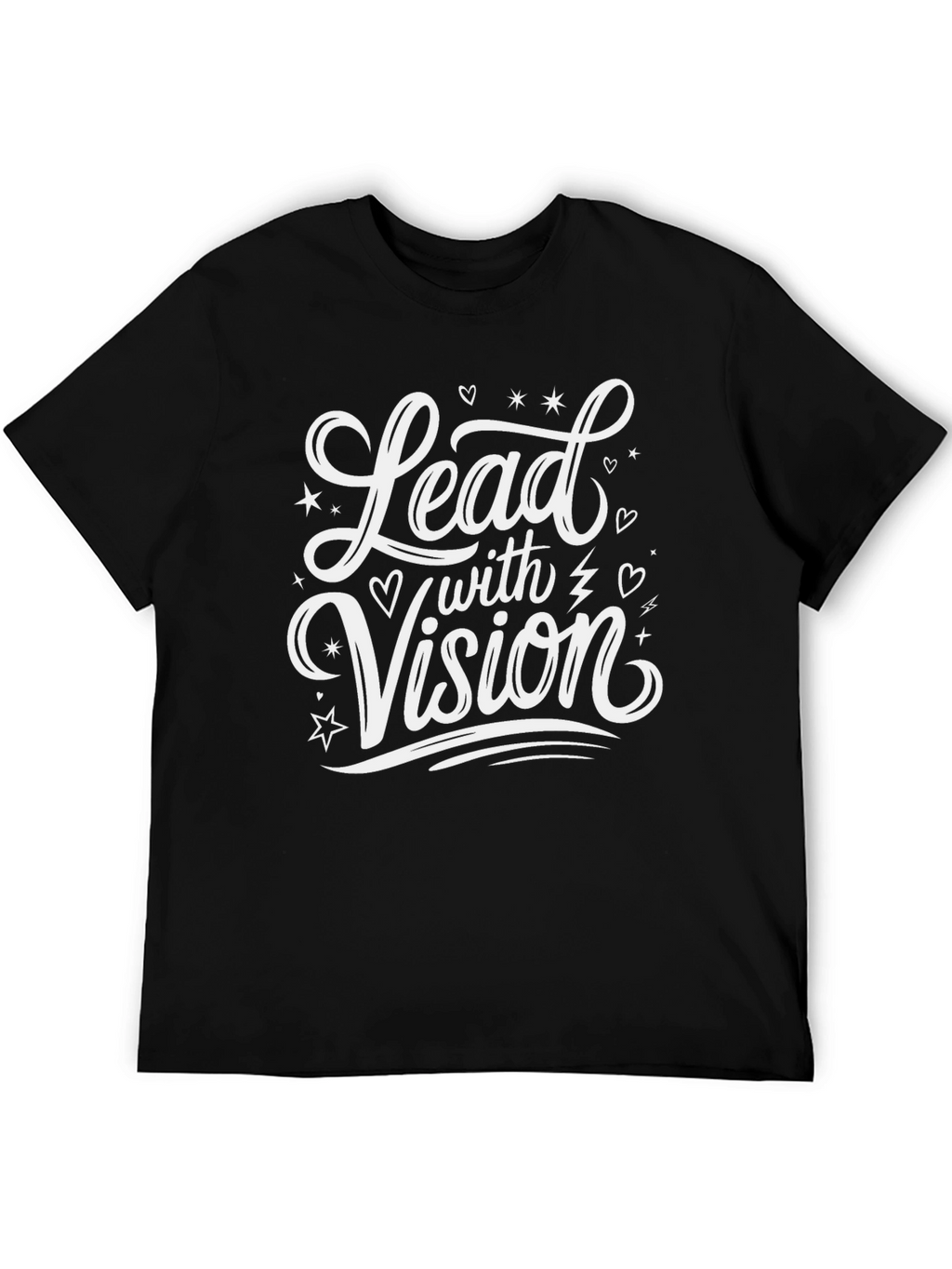 Lead with Vision Black Graphic T-Shirt