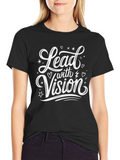 Lead with Vision Black Graphic T-Shirt