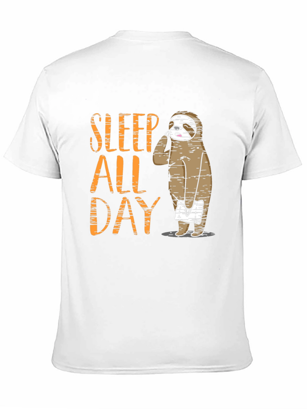 Sleep All Day Sloth Graphic T-Shirt