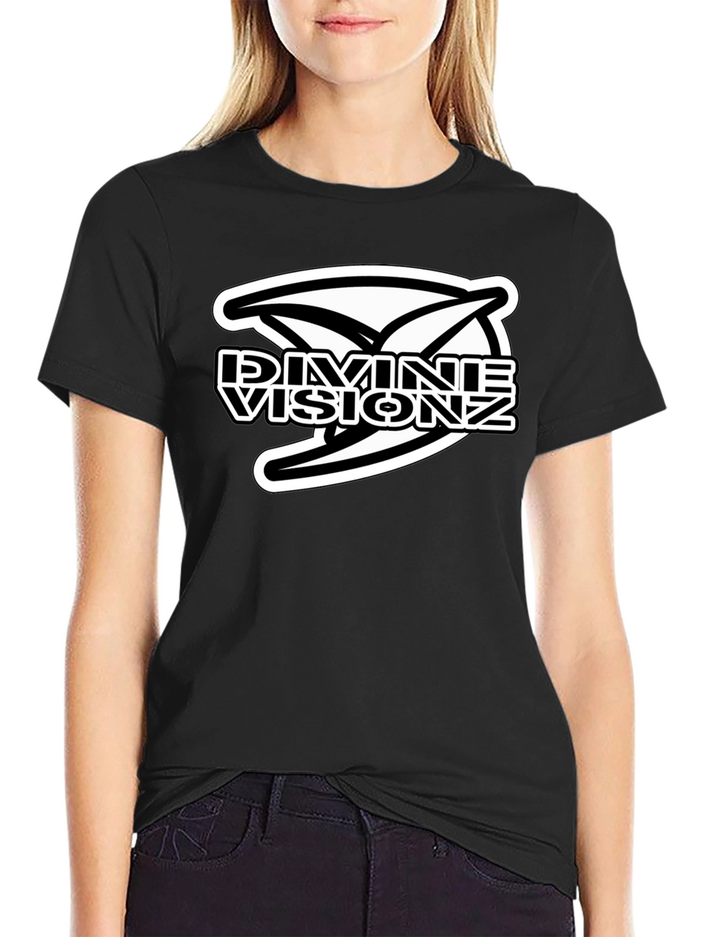 Divine Visionz Graphic Black T-Shirt