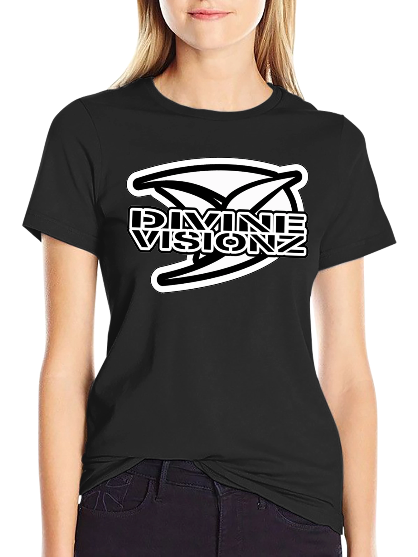 Divine Visionz Graphic Black T-Shirt