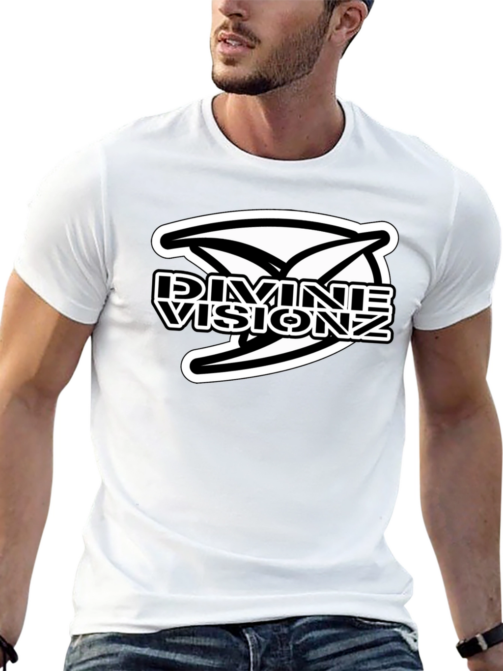 Divine Visionz Graphic Black T-Shirt