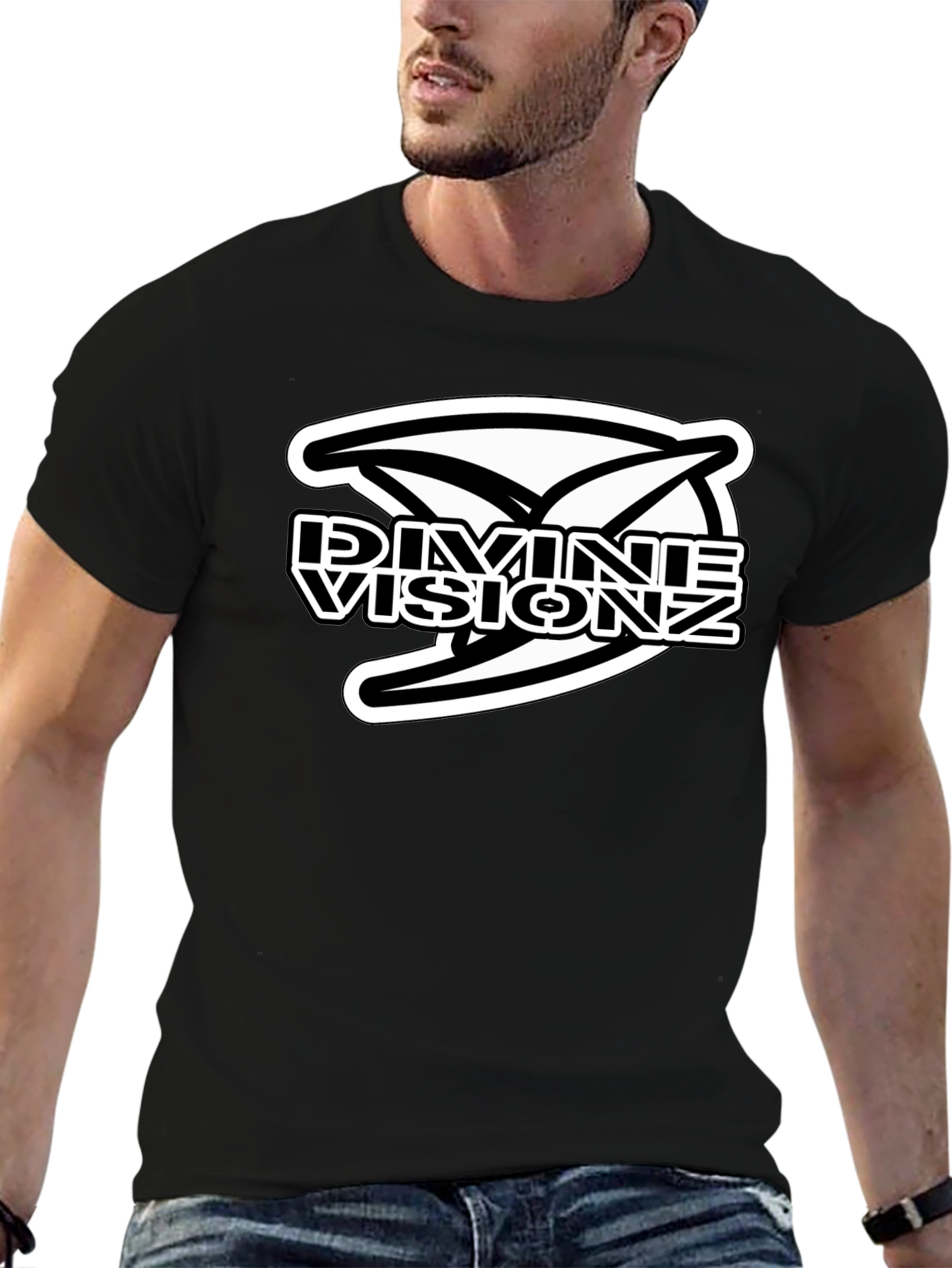 Divine Visionz Graphic Black T-Shirt