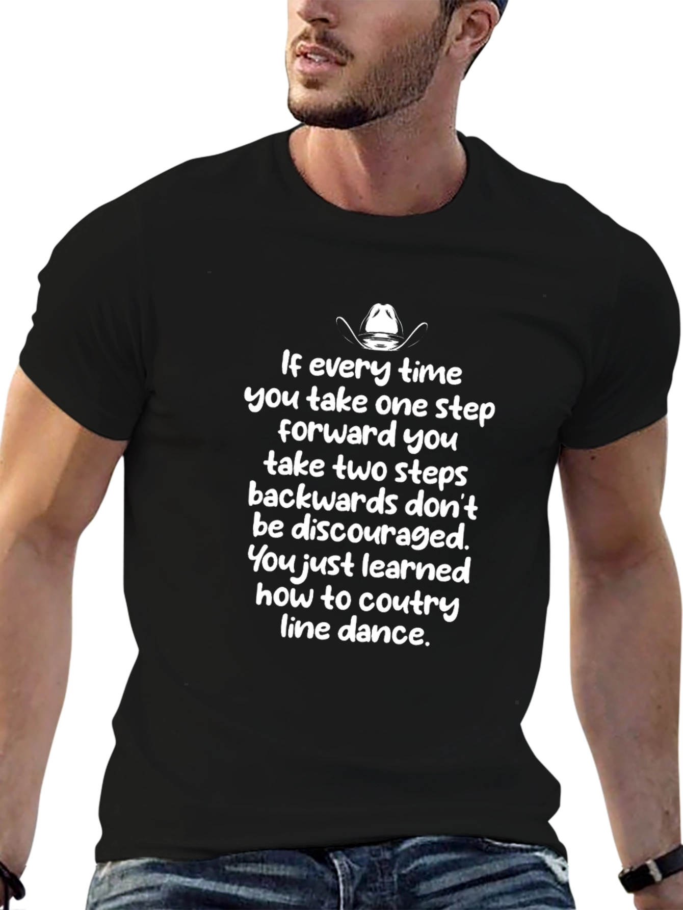 Country Line Dance T-Shirt - Two Steps Back Tee