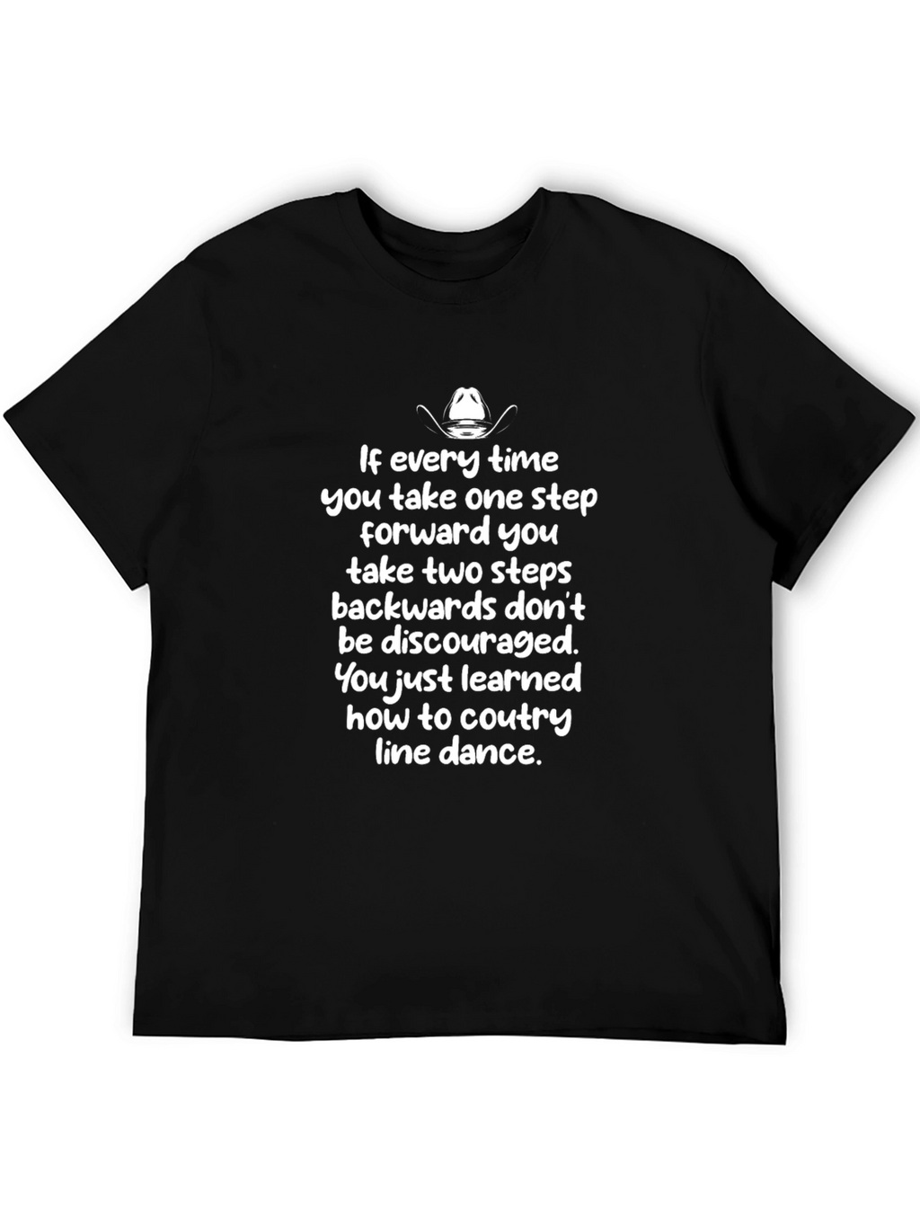 Country Line Dance T-Shirt - Two Steps Back Tee