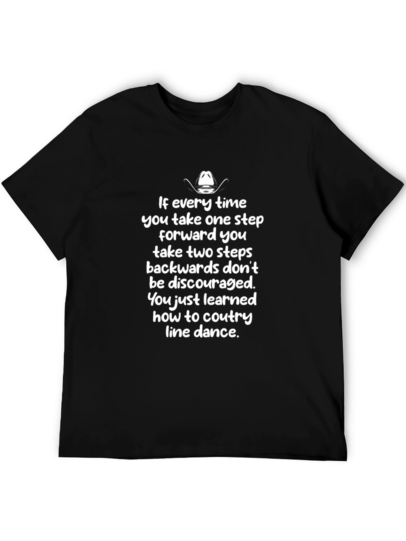 Country Line Dance T-Shirt - Two Steps Back Tee