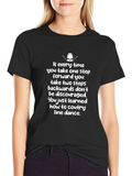 Country Line Dance T-Shirt - Two Steps Back Tee