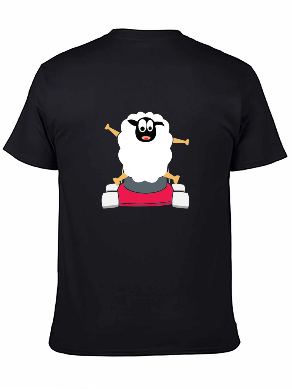 Cartoon Sheep Go-Kart T-Shirt