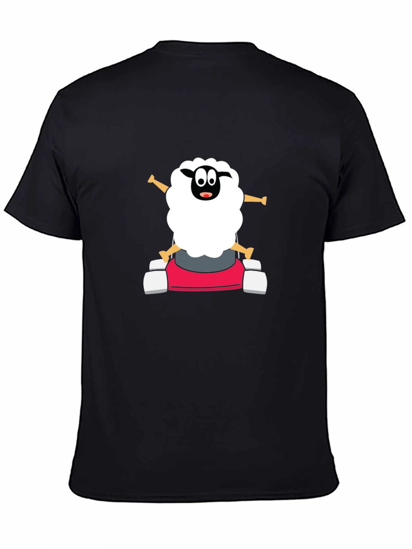 Cartoon Sheep Go-Kart T-Shirt