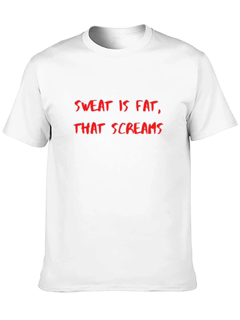 Sweat is Fat That Screams Mens Black T-Shirt