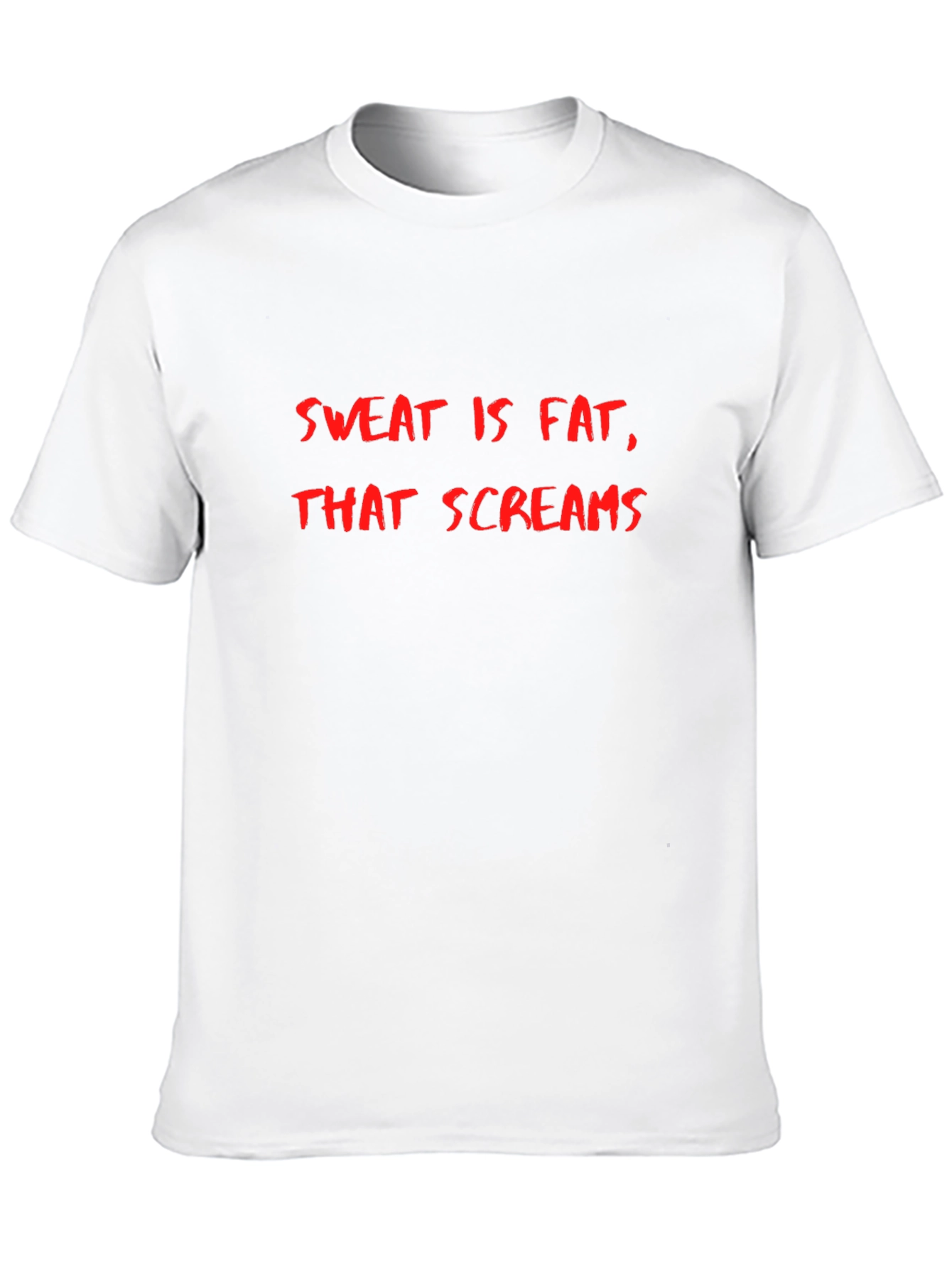 Sweat is Fat That Screams Mens Black T-Shirt