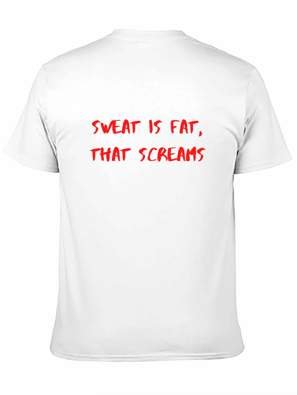 Sweat is Fat That Screams Mens Black T-Shirt