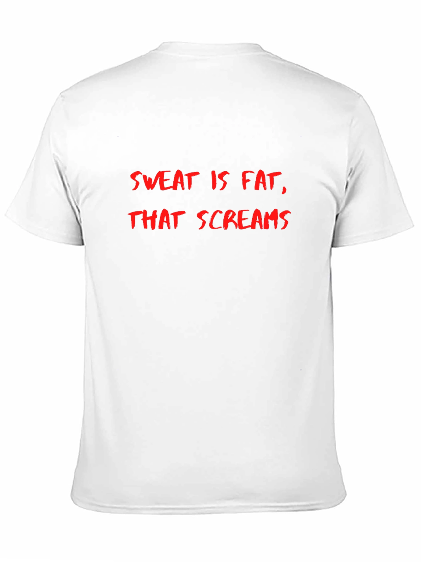 Sweat is Fat That Screams Mens Black T-Shirt