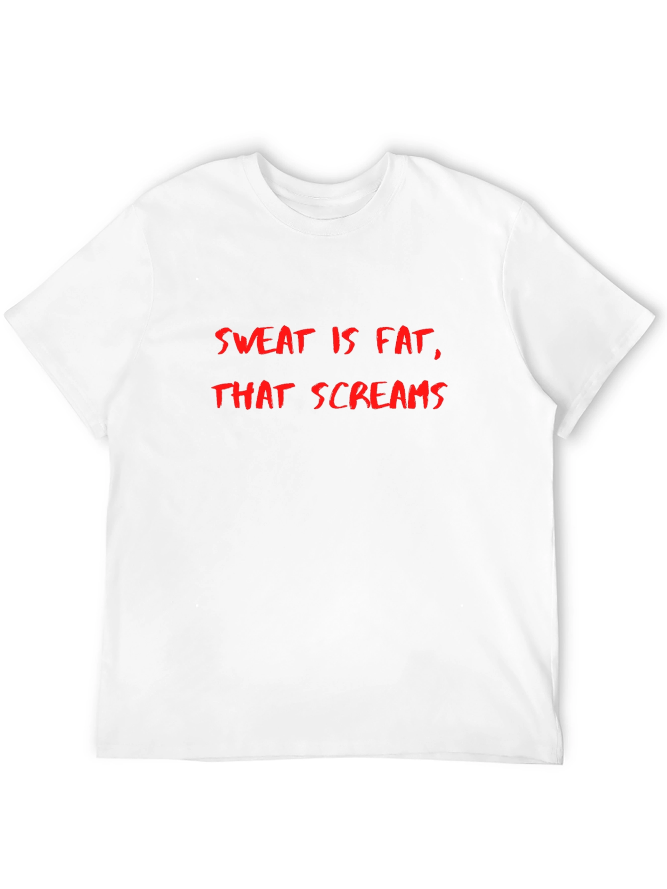 Sweat is Fat That Screams Mens Black T-Shirt