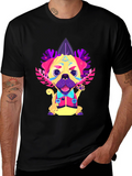 Funky Pug Graphic Tee - Mens Black T-Shirt