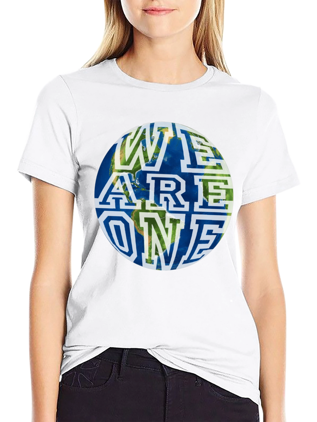 Unity Earth Graphic Tee - Black Cotton Blend