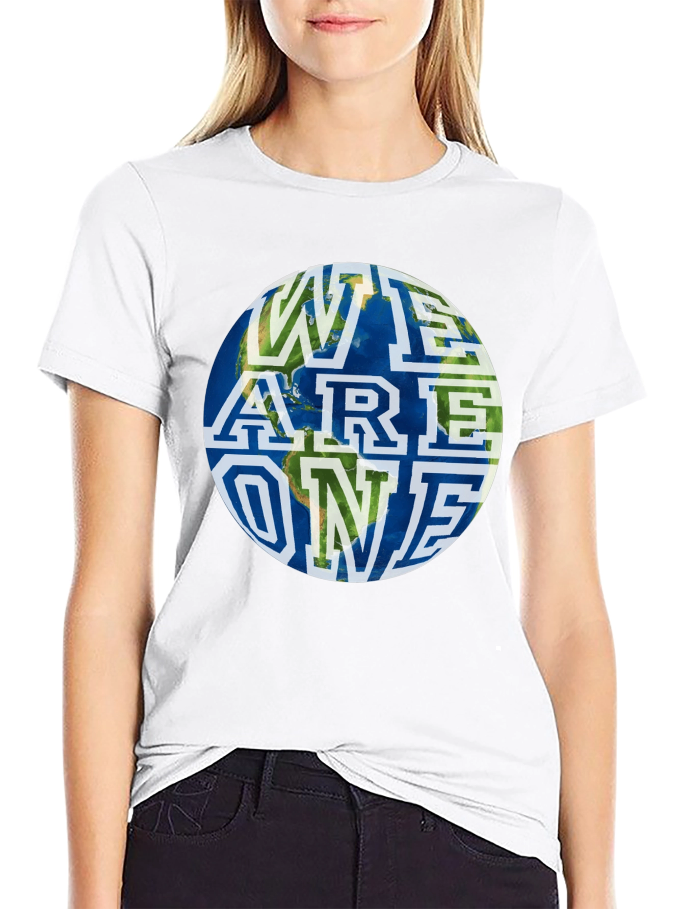 Unity Earth Graphic Tee - Black Cotton Blend