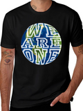 Unity Earth Graphic Tee - Black Cotton Blend
