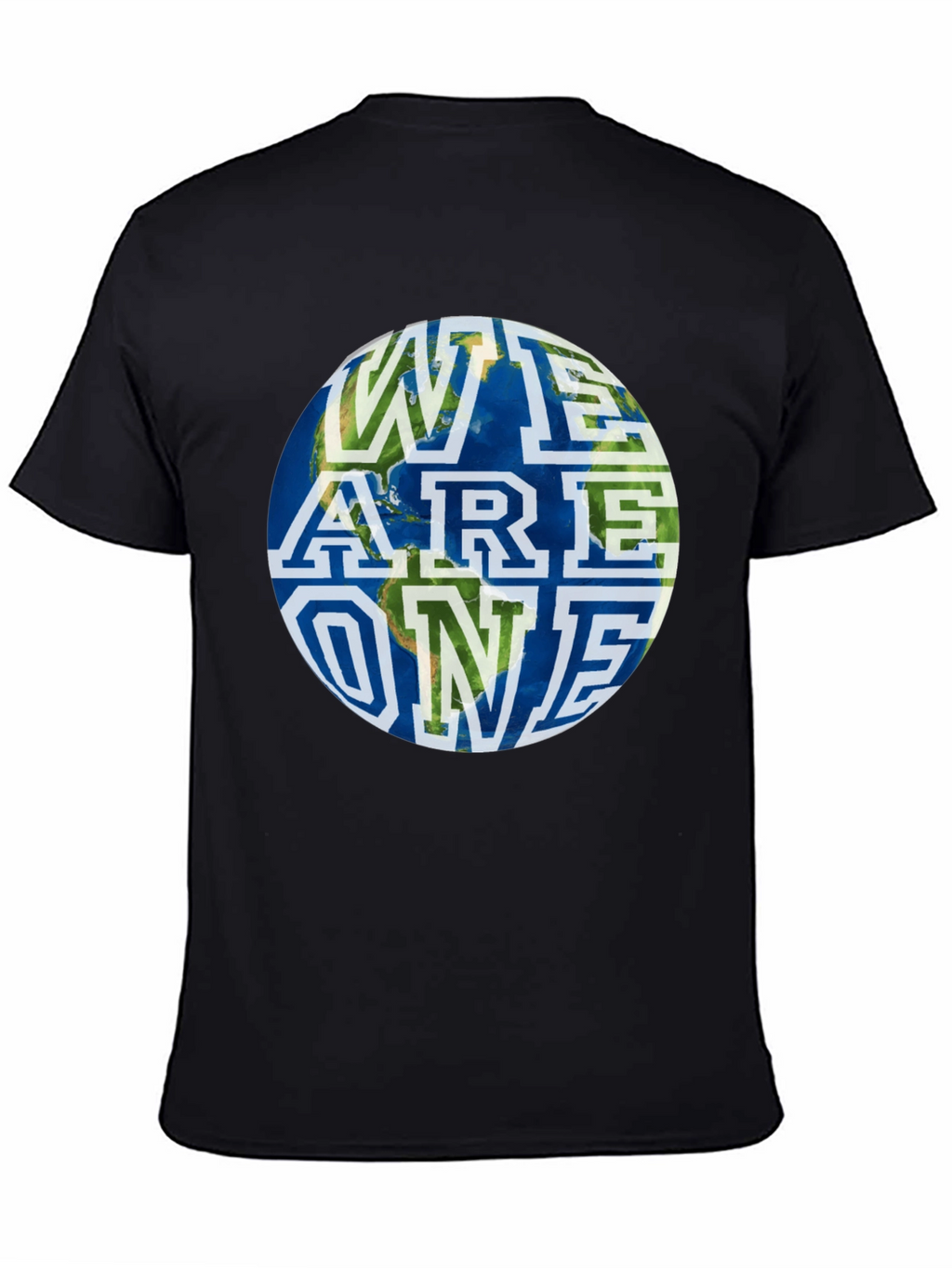 Unity Earth Graphic Tee - Black Cotton Blend