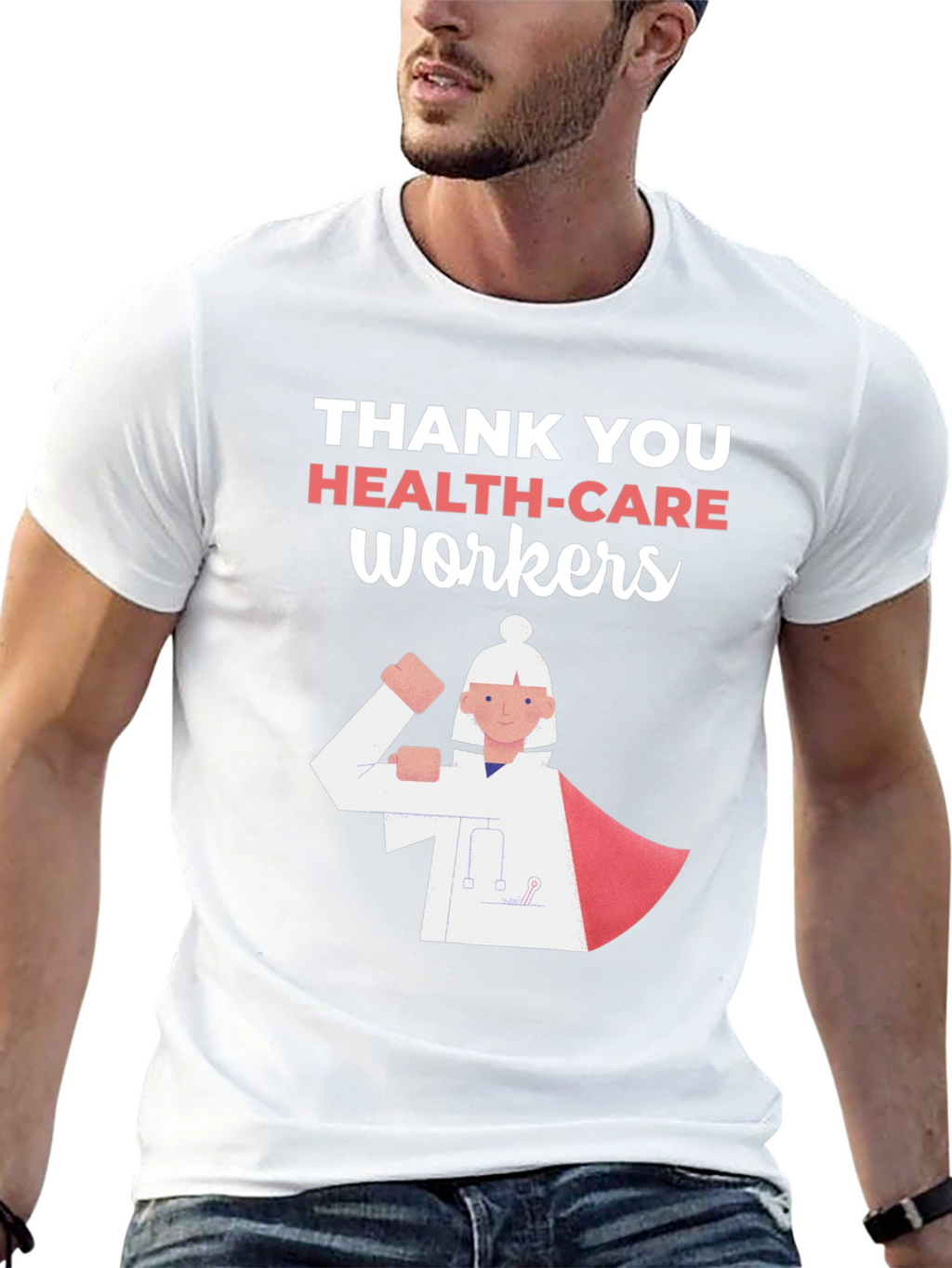 Thank You Healthcare Workers Graphic Tee