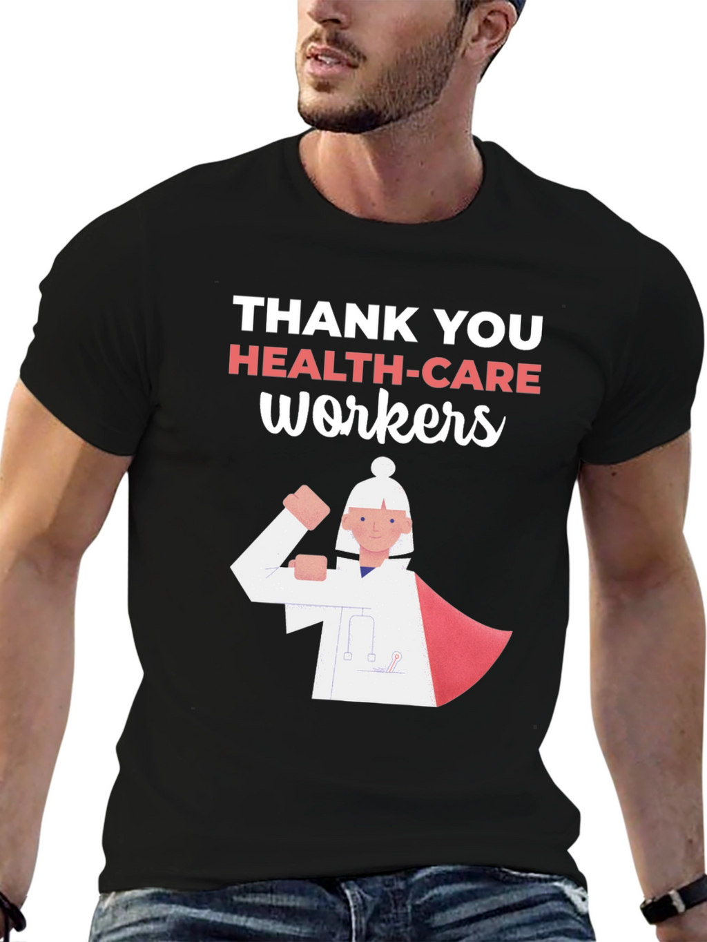 Thank You Healthcare Workers Graphic Tee