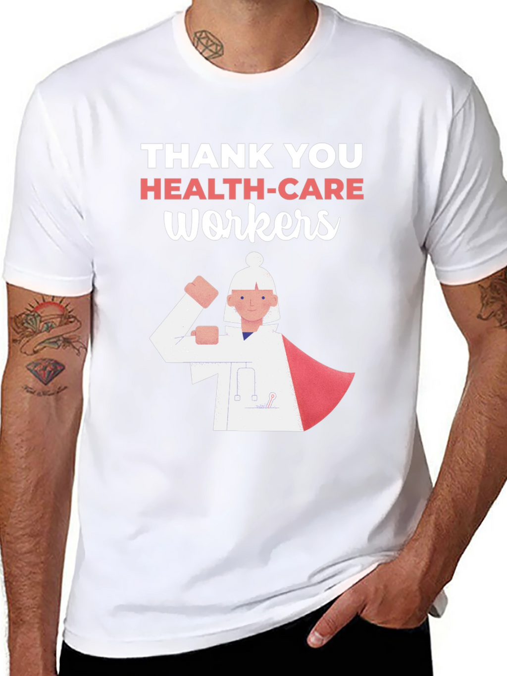 Thank You Healthcare Workers Graphic Tee