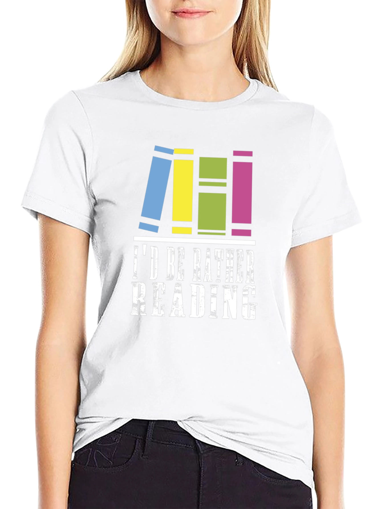 Id Rather Be Reading T-Shirt - Book Lover Tee
