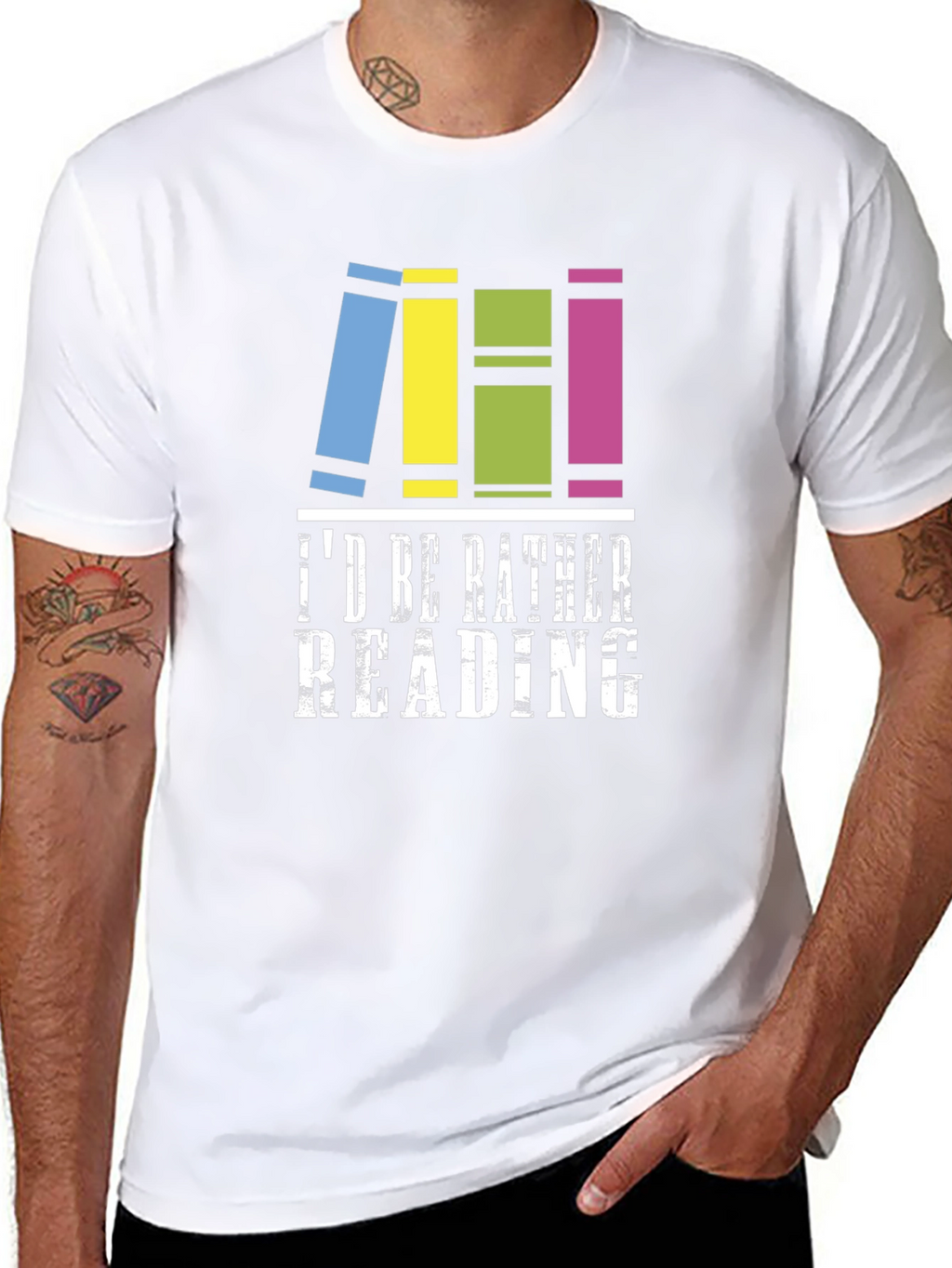 Id Rather Be Reading T-Shirt - Book Lover Tee