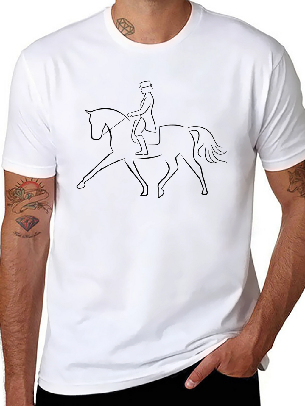 Equestrian Rider T-Shirt - Horseback Riding Design Tee