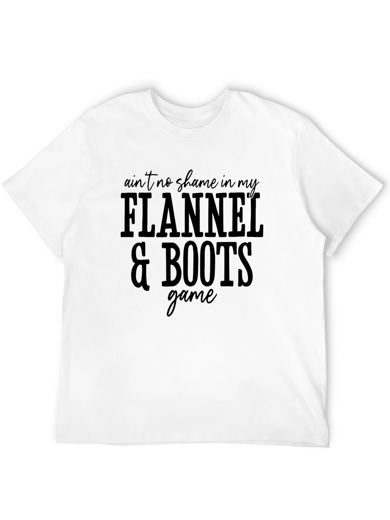Flannel & Boots Graphic Tee - Stylish Comfort