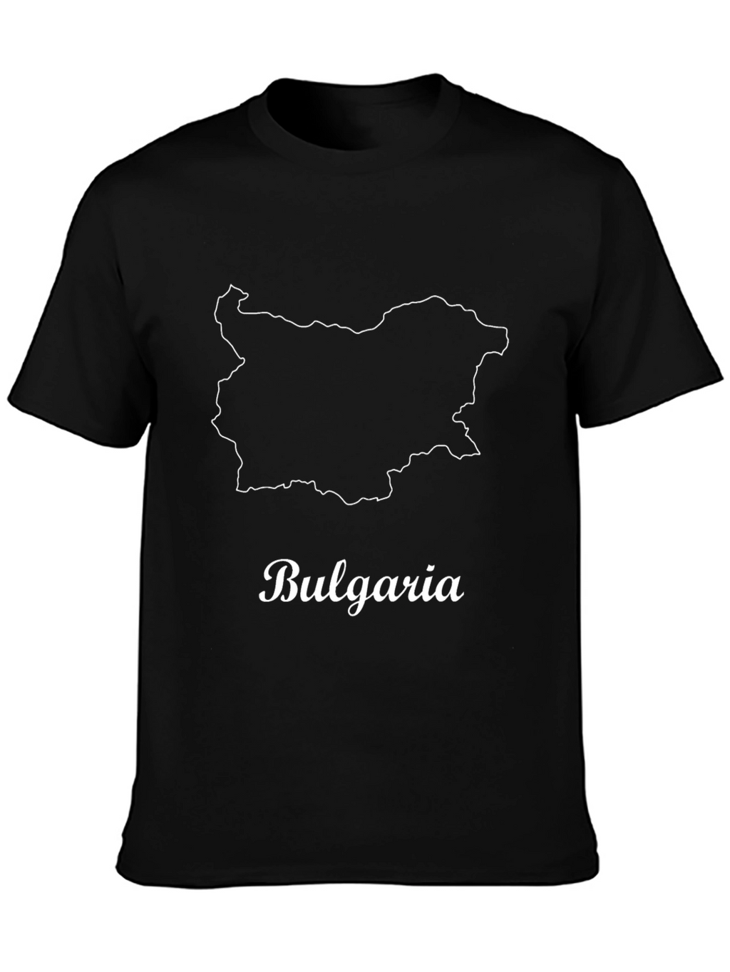 Bulgaria Map Black T-Shirt - Country Pride!