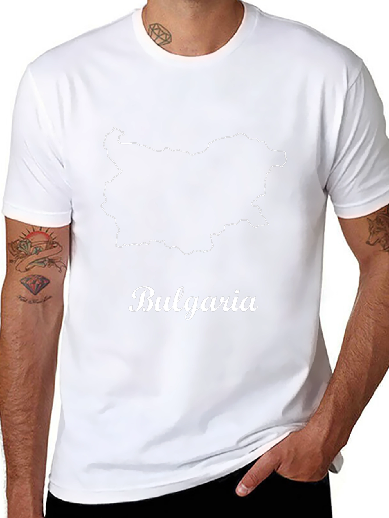 Bulgaria Map Black T-Shirt - Country Pride!