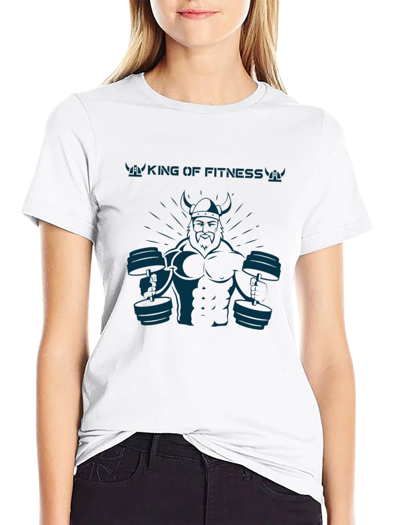 King of Fitness Viking Black T-Shirt