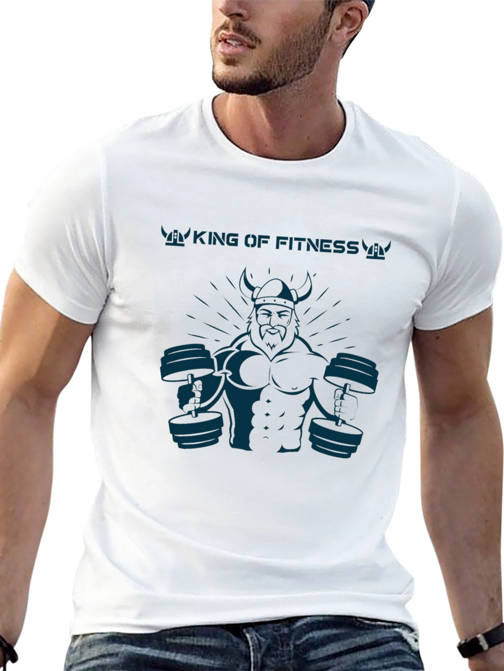 King of Fitness Viking Black T-Shirt