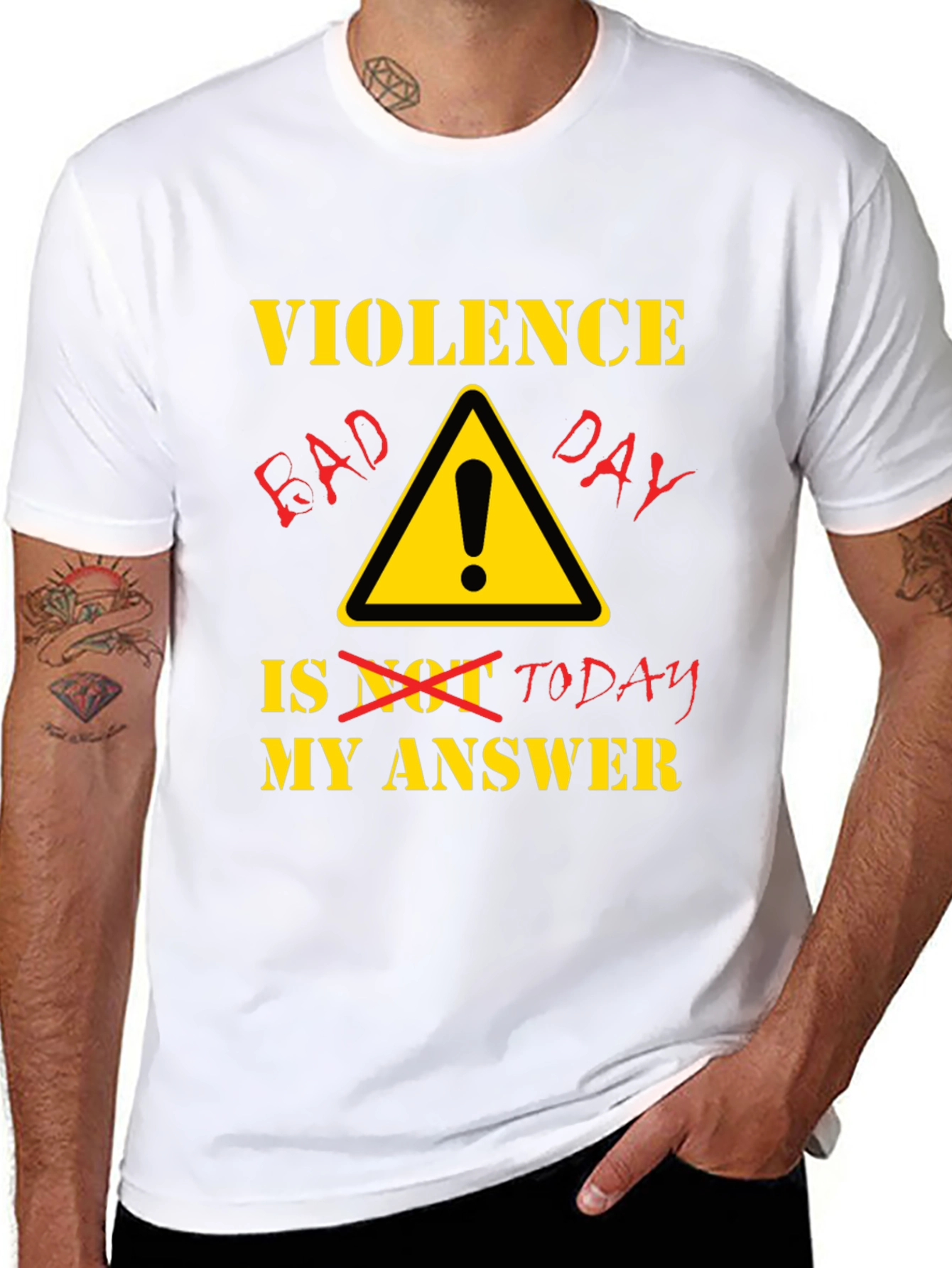 Violence Bad Day T-Shirt - Black Humor Tee
