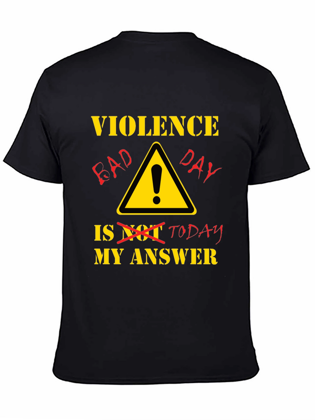 Violence Bad Day T-Shirt - Black Humor Tee