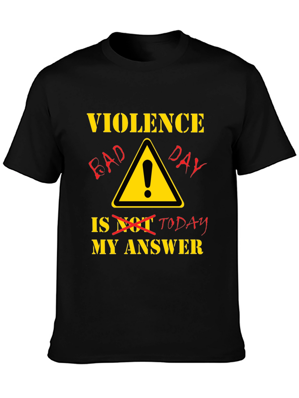 Violence Bad Day T-Shirt - Black Humor Tee