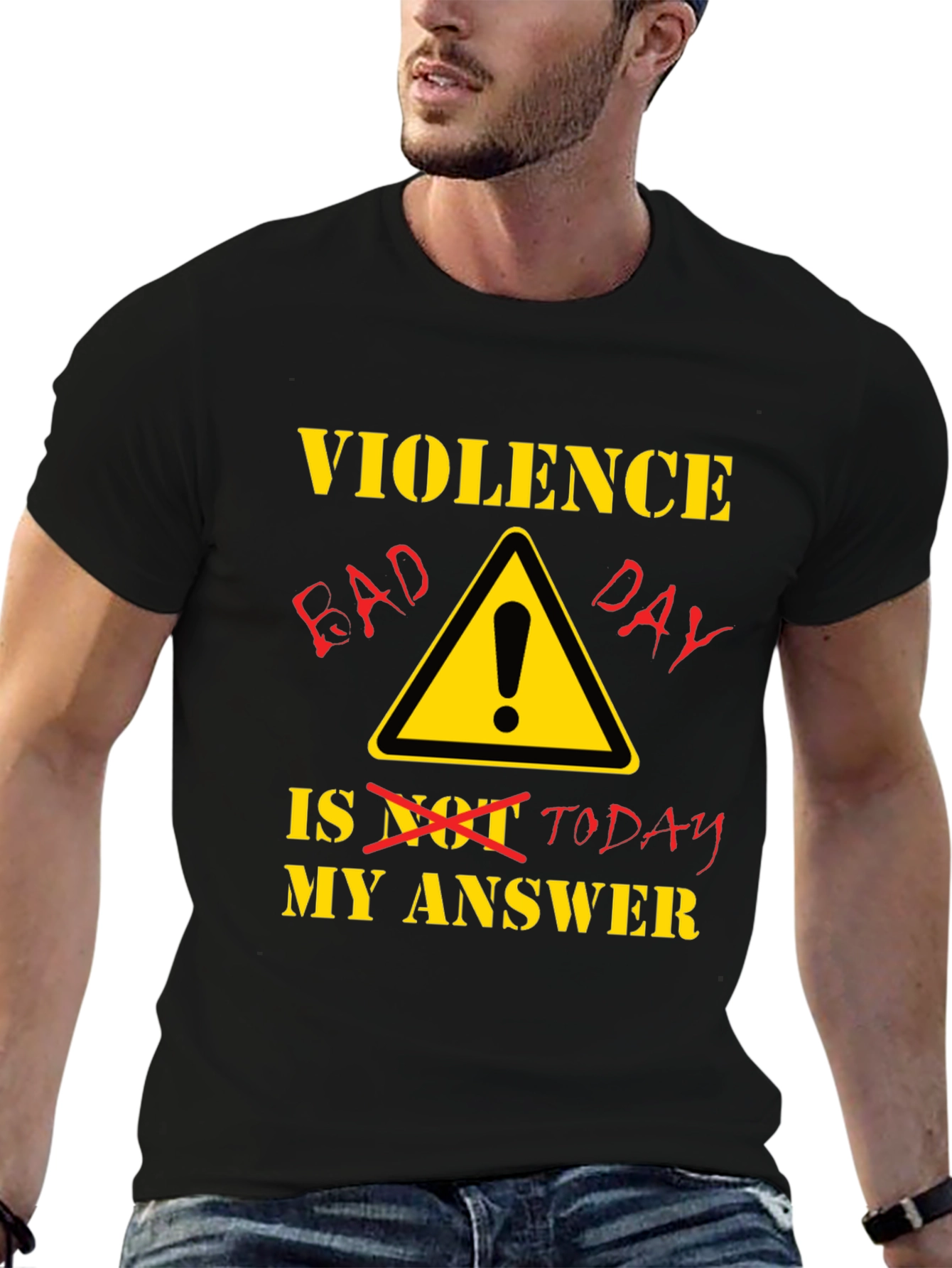 Violence Bad Day T-Shirt - Black Humor Tee