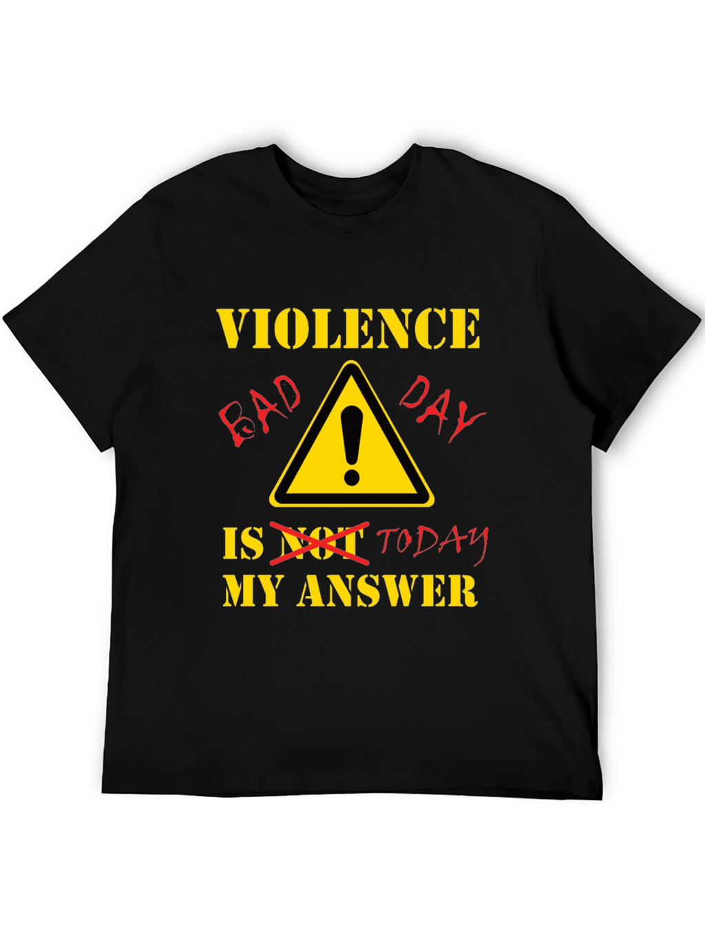 Violence Bad Day T-Shirt - Black Humor Tee