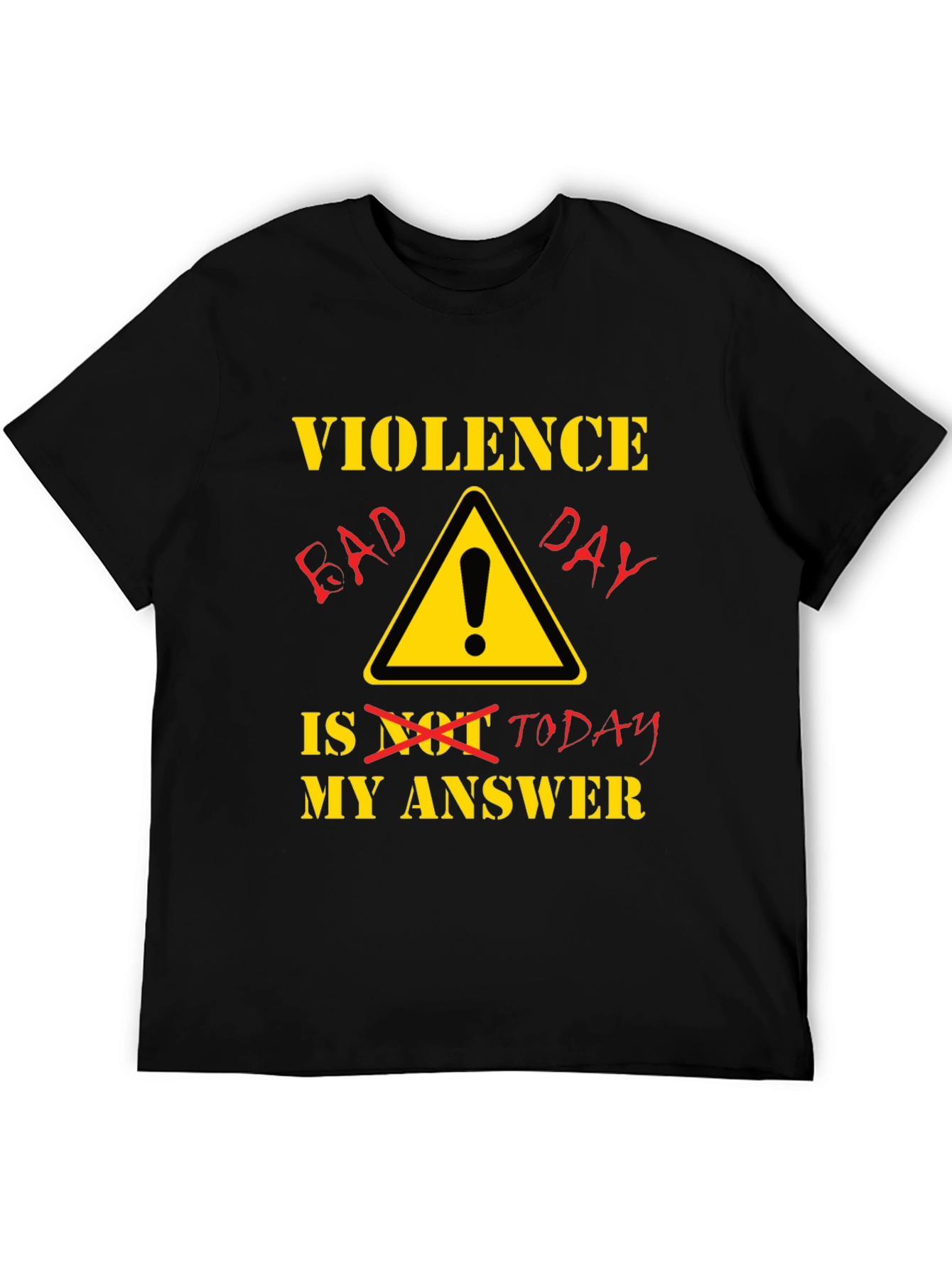Violence Bad Day T-Shirt - Black Humor Tee