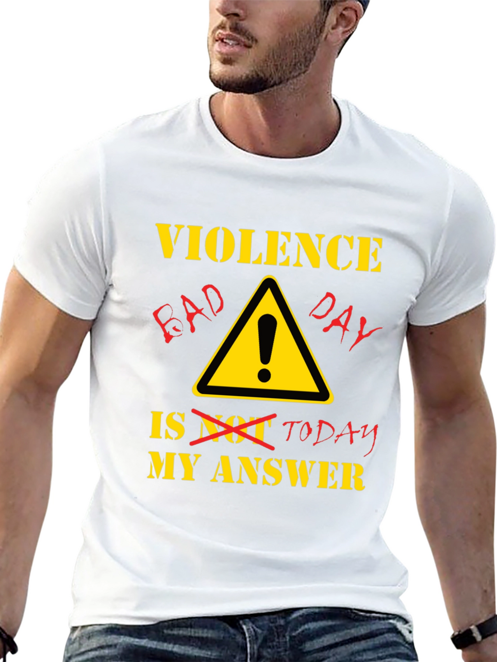 Violence Bad Day T-Shirt - Black Humor Tee