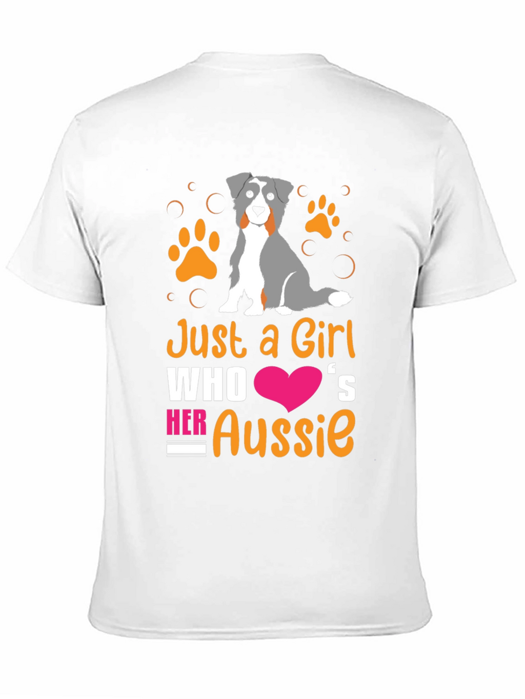 Just a Girl Who Loves Her Aussie T-Shirt