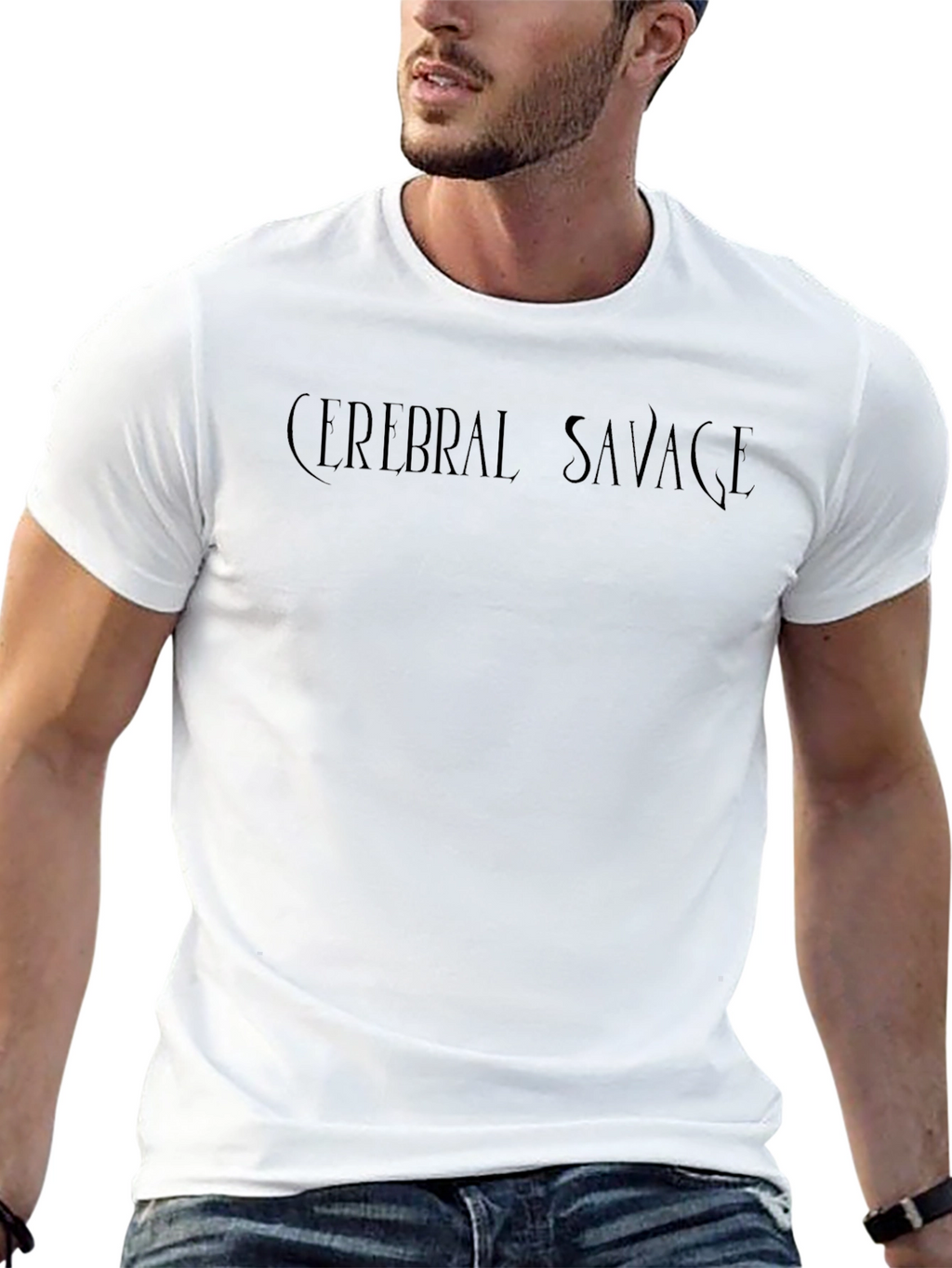 Cerebral Savage Black Graphic Tee