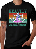 Heavily Meditated Yoga Graphic T-Shirt