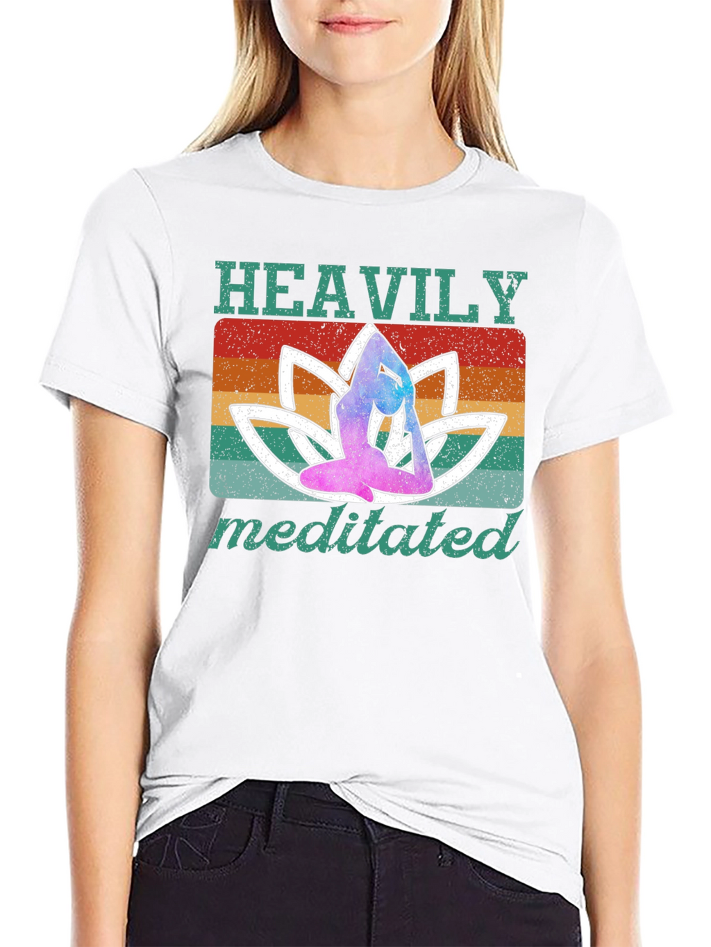 Heavily Meditated Yoga Graphic T-Shirt