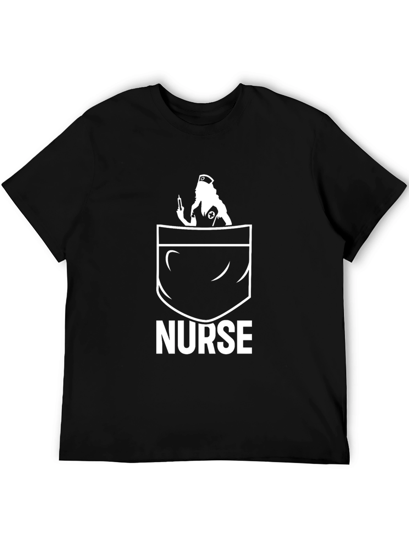 Nurse Pocket T-Shirt - Novelty Graphic Tee