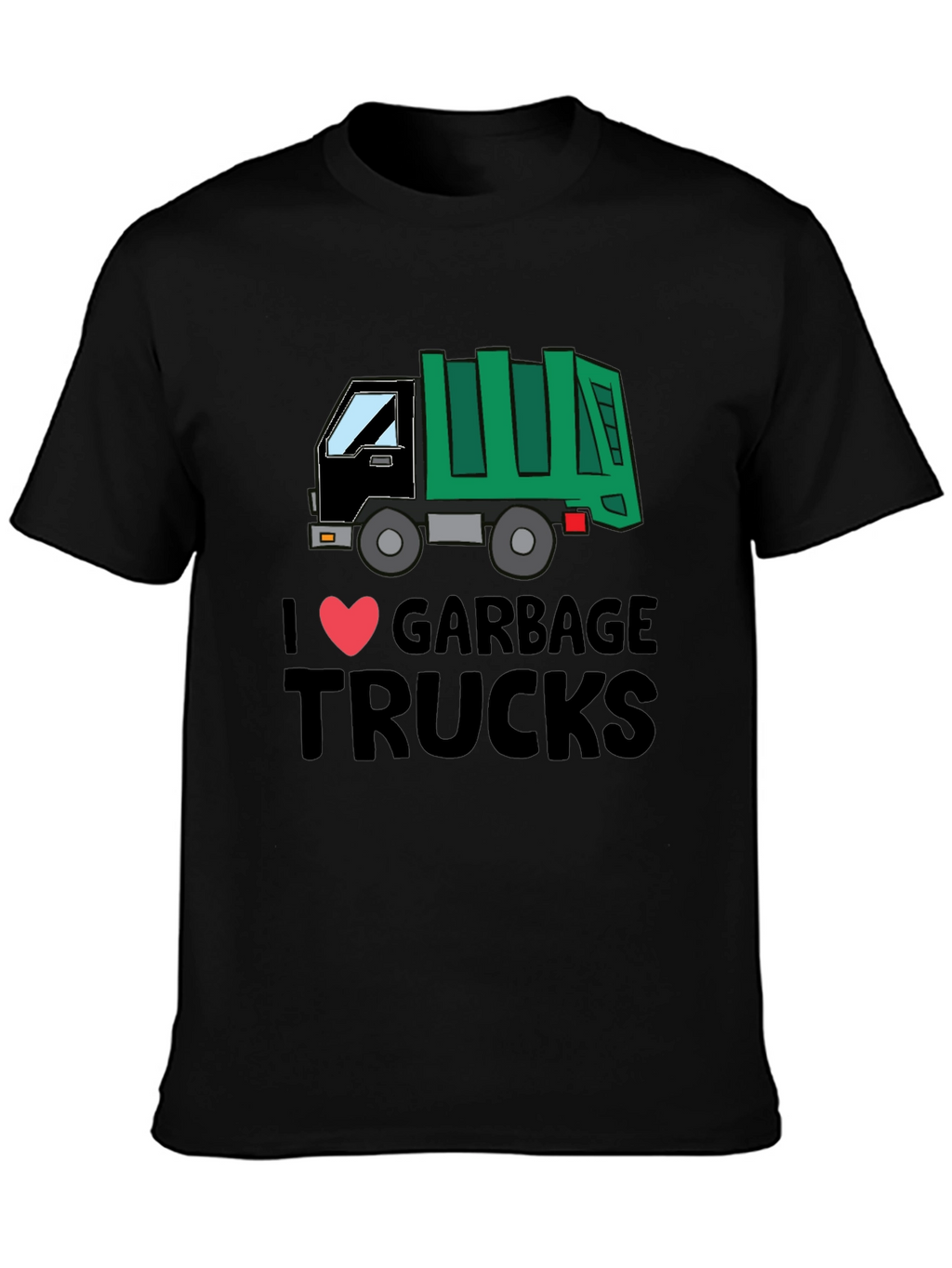 I Love Garbage Trucks T-Shirt - Fun Graphic Tee